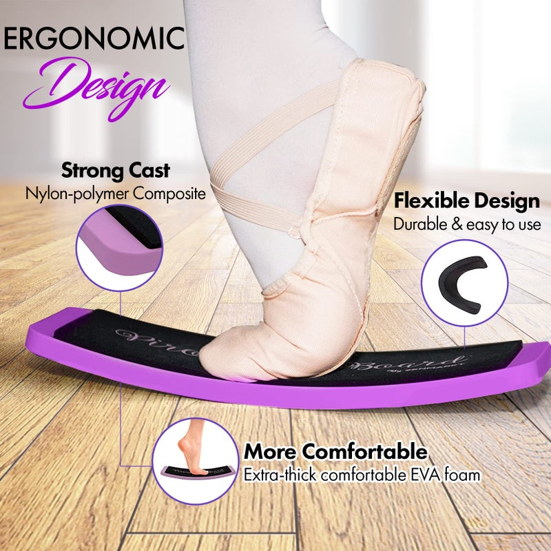 Zenmarkt Ballet Spin Turn Board for Dance - Pirouette Board for Figure Skating - Training Equipment for Dancers - Make Your Turns, Pirouette and Balance Better - Training Practicing Tool Releve Platform - Image 3